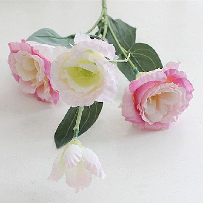 Nordic Floral Serenity: Eustoma and Platycodon Grandiflorum Silk Bouquet