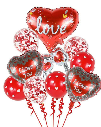 Romantic Red Heart Foil Balloon: Heartfelt Love Letter Design for Unforgettable Celebrations