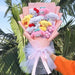 Sanrio Character Plush Bouquet - My Melody, Kuromi, Cinnamoroll & Kt Cat Plush Dolls Bouquet