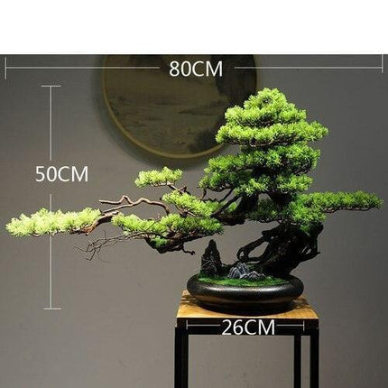 Stunning Lifelike Red Maple Bonsai Tree - Exquisite Desk Ornament