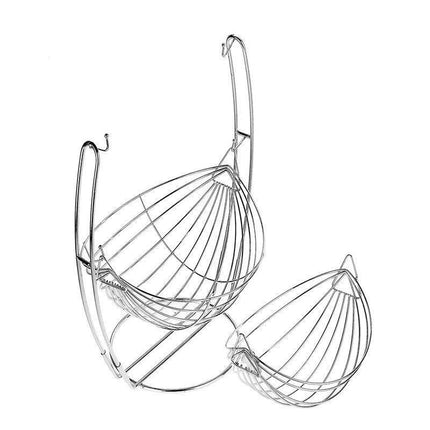 Sleek Stainless Steel Multi-Functional Storage Tray for Fruits and More