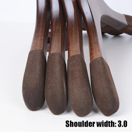 Elegant Wooden Hangers Set with Anti-Slip Bar for Enhanced Closet Style and Organization