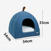 Cozy Winter Mini Tent Pet Bed for Small Animals