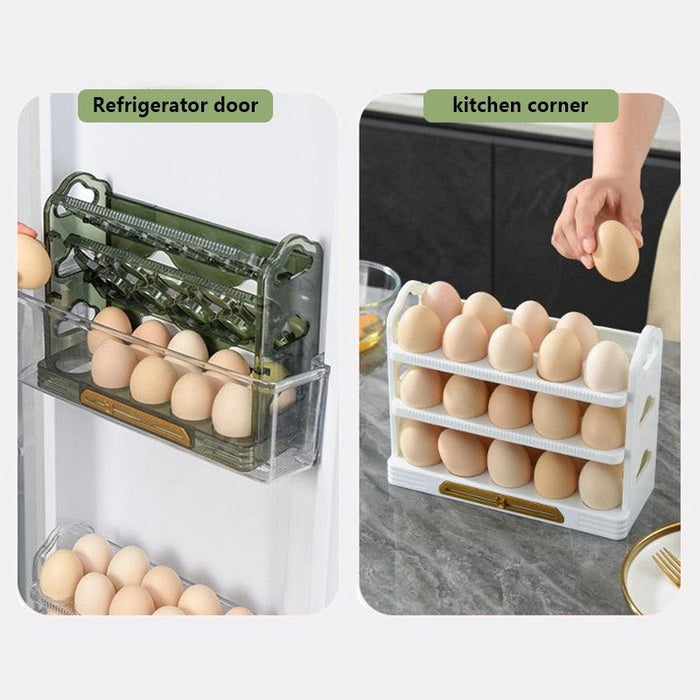 Refrigerator Egg Holder with Freshness Locking System