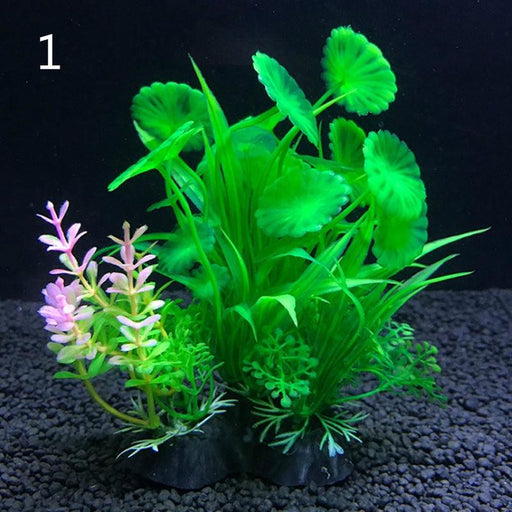 Diverse Underwater Landscape Set - Vibrant Water Weeds Ornament for Aquarium Fish Tank