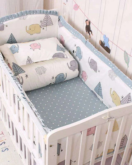 Blue Cosmic Comfort 6-Piece Crib Bedding Set for Celestial Dreams