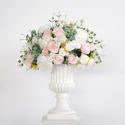 Charming Silk Floral Sphere with Roses and Hydrangeas - Perfect for Special Events and Celebrations