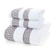 Indulgent White Cotton Bath Towel Set for Adults