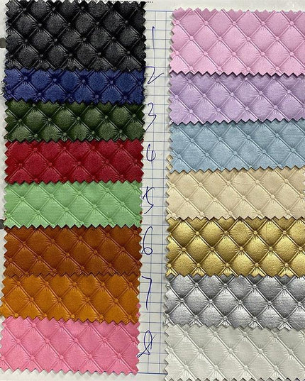 Elegant Crimson Red Premium Synthetic Leather Crafting Fabric - 30x135cm