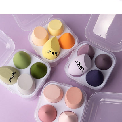 Premium Blending Sponge Set - 4 Latex-Free Makeup Tools for Flawless Application