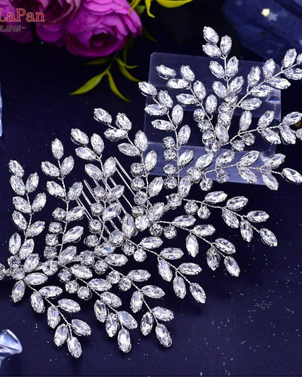 Glistening Rhinestone Bridal Hair Vine - Elegant Wedding Accessory