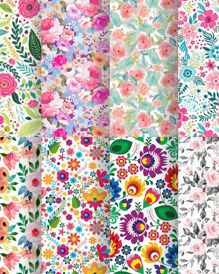 Blooming Inspiration Synthetic Leather - Unleash Your Creative Vision