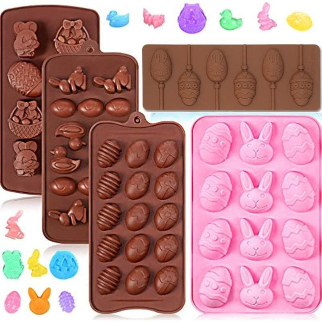 Whimsical Easter Silicone Mold Collection for Creative Treats and Crafts