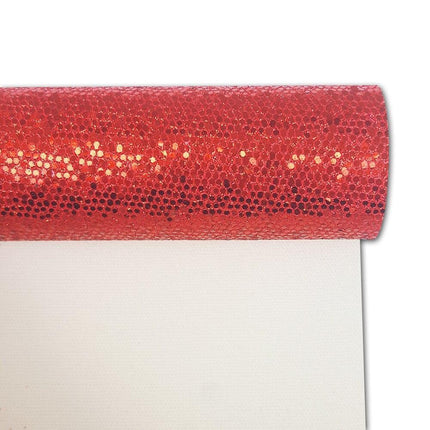 Golden Glittered Checkered Fabric Roll - Ignite Your Artistic Inspiration