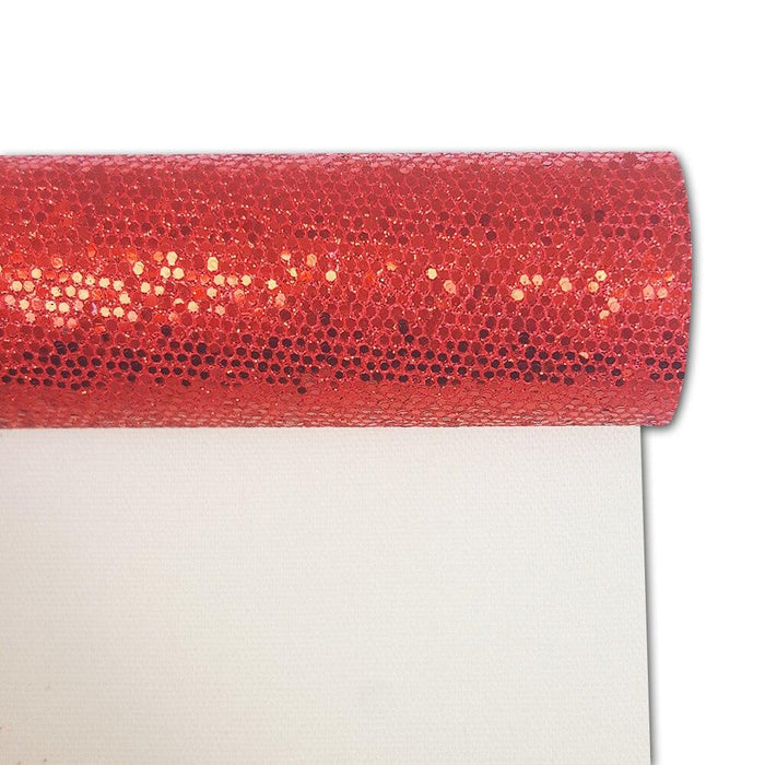 Golden Glamour Checkered Glitter Fabric Roll - Spark Your Imagination