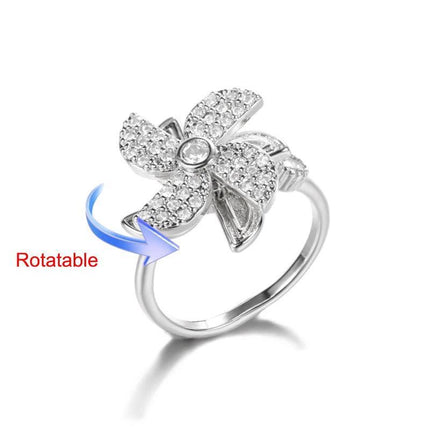 Elegant Four-Leaf Clover Stainless Steel Rings - A Touch of Luck and Style