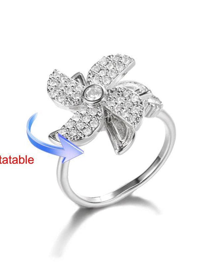 Elegant Four-Leaf Clover Stainless Steel Rings - A Touch of Luck and Style