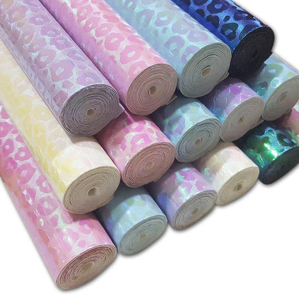 Leopard Spot Faux Leather Crafting Roll - Creative DIY Essential (50x120cm)