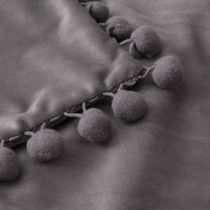 Luxurious Velvet Pillowcases with Whimsical Pom Pom Details - Ultimate Comfort and Charm