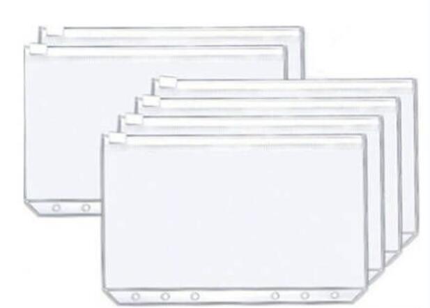 Elegant A6 Budget Planner Organizer with Customizable Loose-Leaf Pages and Secure Zippered Pockets - Stylish Financial Management Tool for Effortless Budgeting