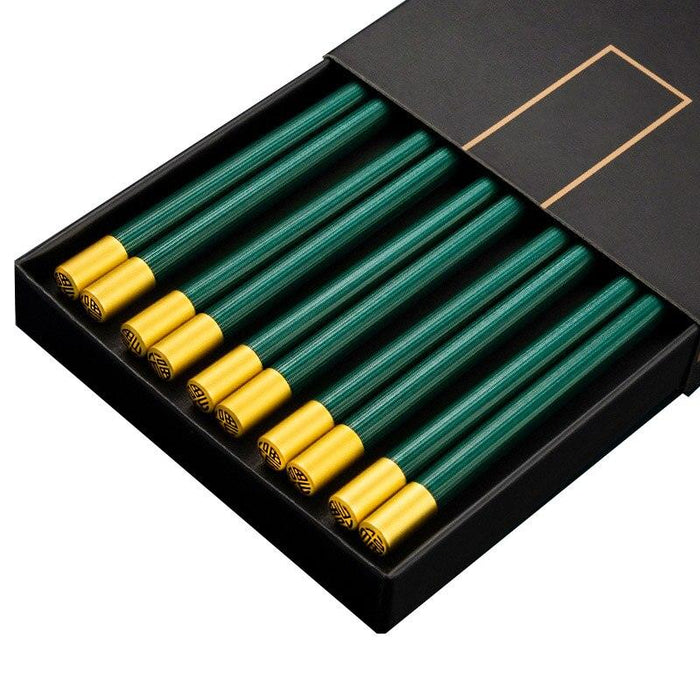 Elegant Set of Japanese Non-Slip Chopsticks - Pack of 5