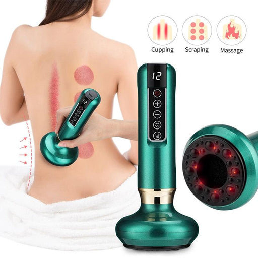 Electric Infrared Cupping Massager with Wireless Essential Oils Therapy - Portable Physiotherapy Device for Enhanced Well-being