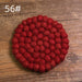 Elegant Wool Felt Coasters - Stylish Surface Protection Solution