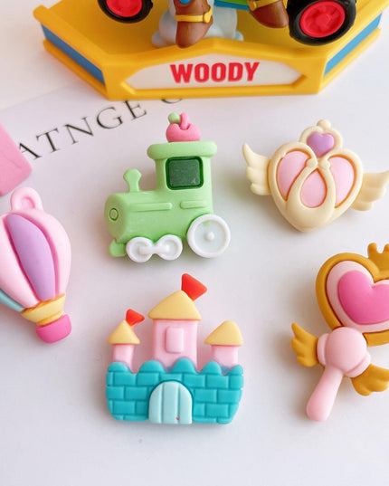 Enchanted Castle Wand Resin Craft Charm Set