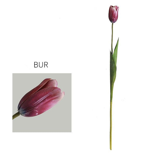 Lifelike Real Touch Tulip Silk Flowers - Elegant Blooms for Home Decor and DIY Weddings