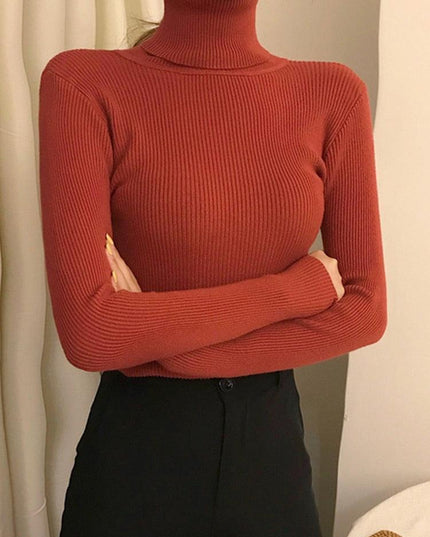 Chic Knitted Turtleneck Sweater: Perfect for Cozy Autumn Days