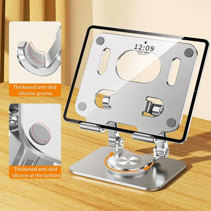 Premium Aluminum 360° Adjustable Stand for Tablets and Phones - Unmatched Comfort and Stability
