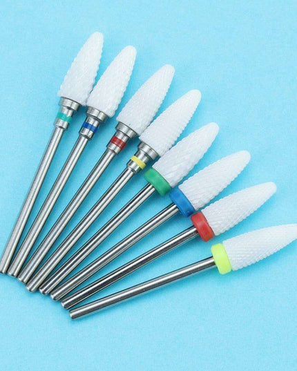 Ultimate Precision Ceramic Nail Drill Bit Set - Essential Tools for Professional Nail Art