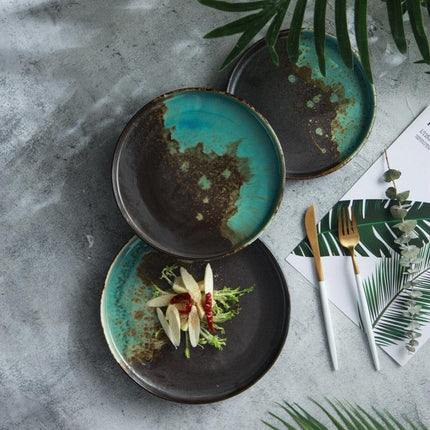 Handcrafted Textured Stoneware Dining Set for an Elevated Culinary Experience