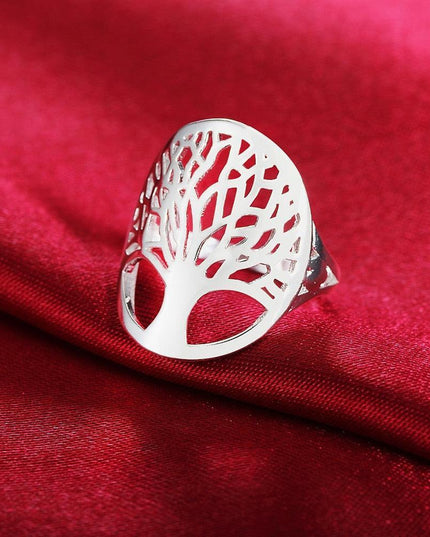 Sterling Silver Tree Rings - Luxurious Unisex Elegance for Every Occasion