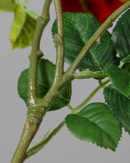 Chic Faux Rose Bouquet with Three Stunning Blooms for Home and Wedding Elegance