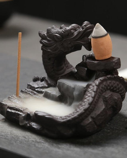 Enchanted Dragon Backflow Incense Burner - Transform Your Space into a Serene Haven
