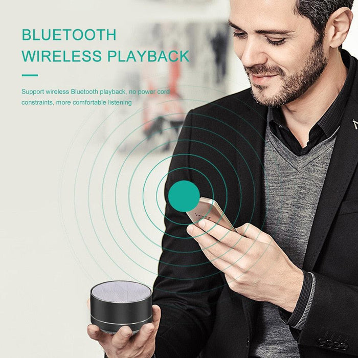 Steel Gun Mini Bluetooth Speaker - Portable Subwoofer Sound with Wireless Connectivity