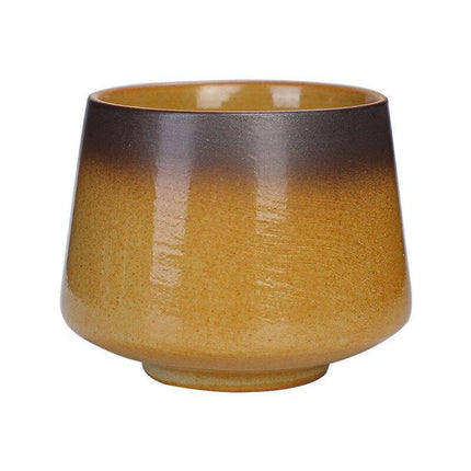 Artisan European Nature-Inspired Tea Cup Set with Unique Kiln-Fired Glazing