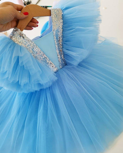 Charming Floral Bow-Back Dress for Young Royalty