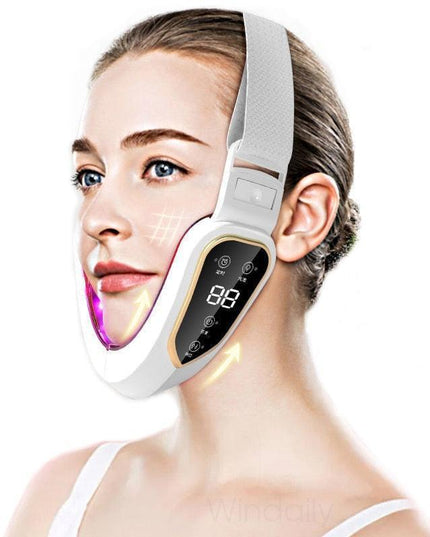 Radiant Contour Facial Sculpting Device: Advanced LED Light Therapy & Intelligent Massage Features