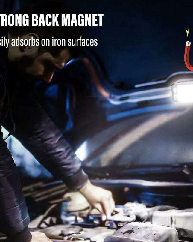 Compact Multi-Function COB Keychain Flashlight with Magnetic Feature