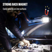 Compact Multi-Function COB Keychain Flashlight with Magnetic Feature