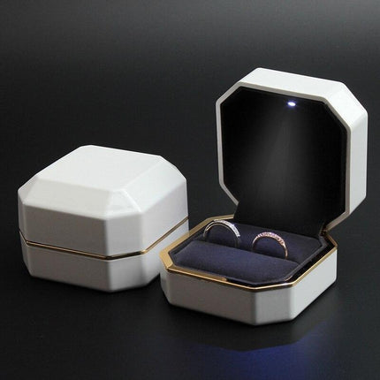 Luxury Velvet-Lined Jewelry Storage Boxes with Glossy Finish