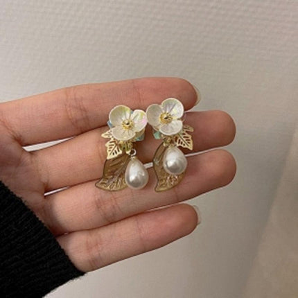 Delightful Gold Cupid Angel Stud Earrings - Elegant Women's Accessory