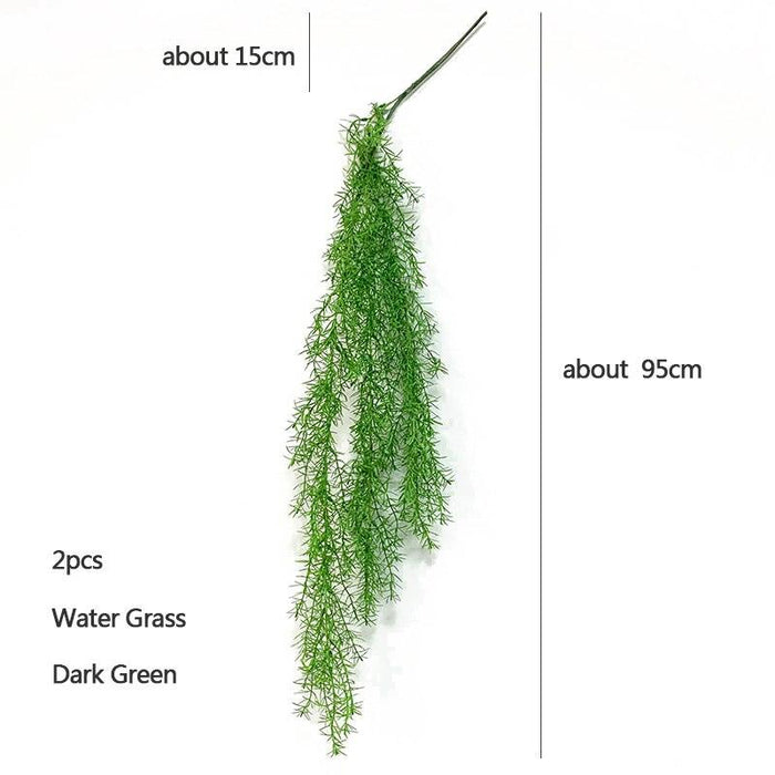 Realistic Faux Water Plant Wall Decor - Effortless Elegance for a Calming Ambiance