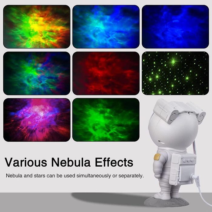 Cosmic Astronaut Nebula Star Projector with Remote Control for Relaxation and Bedroom Ambiance