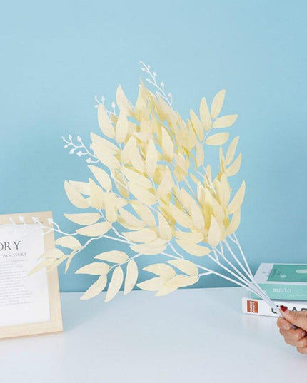 Opulent Silk Willow Arrangement - Refined Foliage for Elegant Spaces