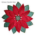 Popular Round red embroidery table place mat pad cloth cup doily Coffee tea coaster Christmas Poinsettia flower placemat kitchen-0-Très Elite-China-red 1-Round 30cm-Très Elite