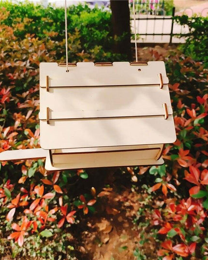 Wooden Hummingbird Feeder House Kit: Build Your Own Outdoor Bird Oasis