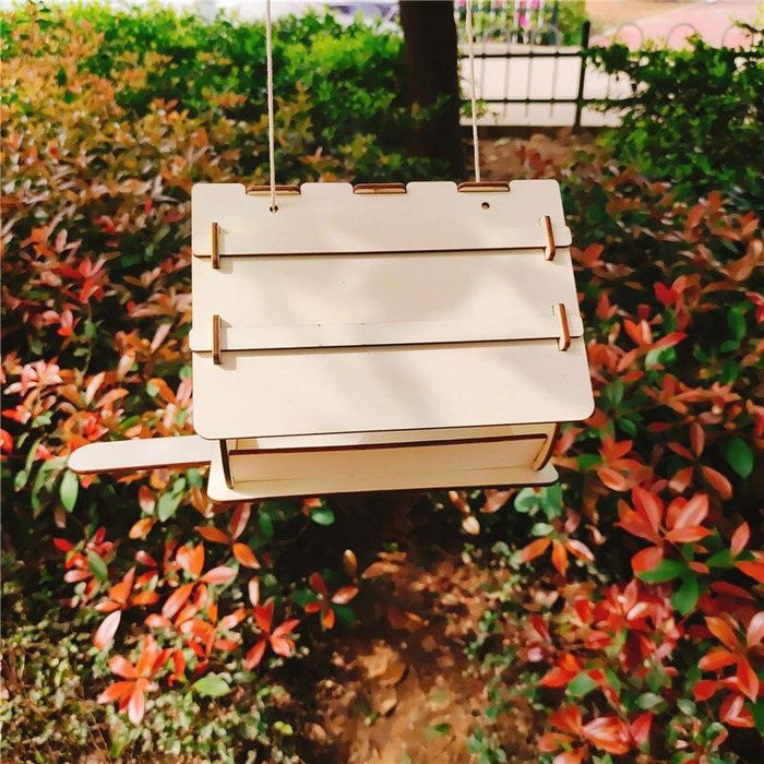 Wooden Hummingbird Feeder House Kit: Build Your Own Outdoor Bird Oasis
